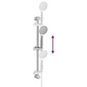 VidaXL Zestaw systemu prysznicowego chromowany 71 cm Stal nierdzewna