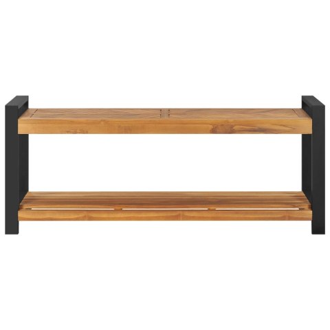 VidaXL Ławka, 120 cm, lite drewno tekowe