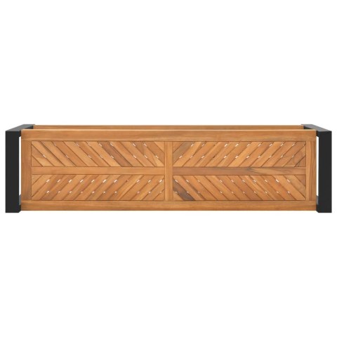 VidaXL Ławka, 120 cm, lite drewno tekowe