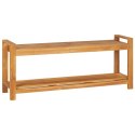 VidaXL Ławka, 120 cm, lite drewno tekowe