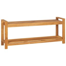 VidaXL Ławka, 120 cm, lite drewno tekowe