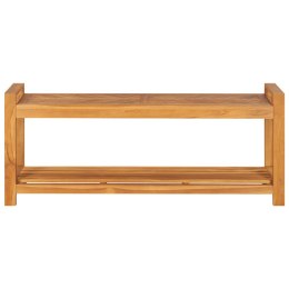 VidaXL Ławka, 120 cm, lite drewno tekowe