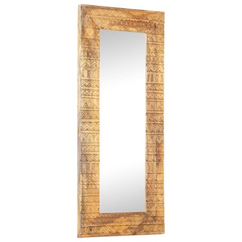 VidaXL Lustro w ręcznie rzeźbionej ramie, 110x50x2,5 cm, drewno mango