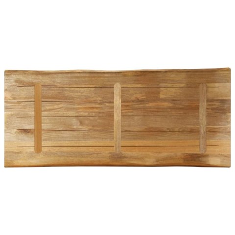 VidaXL Blat stołu z naturalną krawędzią, 140x60x3,8 cm, drewno mango