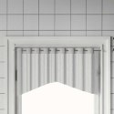VidaXL Karnisze, 2 szt., biało-srebrne, 90-135 cm, aluminium