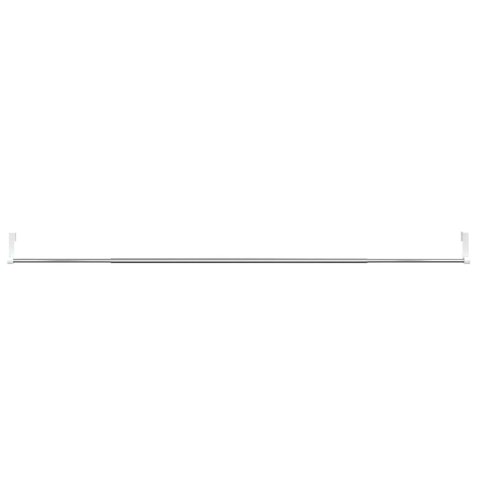 VidaXL Karnisze, 2 szt., biało-srebrne, 90-135 cm, aluminium