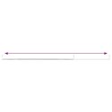 VidaXL Karnisze, 2 szt., biało-srebrne, 90-135 cm, aluminium