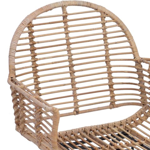 VidaXL Krzesło jadalniane 2 pcs Naturalny 44 x 44 x 74 cm