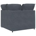 VidaXL Modułowy Narożnik Sofa z Poduszkami Ciemnoszary 100 cm
