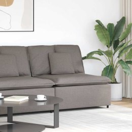 VidaXL Modułowy moduł centralny sofy z poduszkami Taupe 100 cm