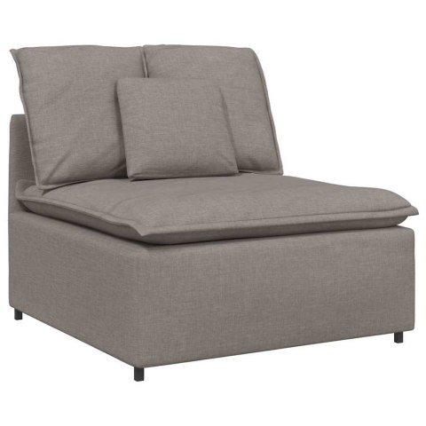 VidaXL Modułowy moduł centralny sofy z poduszkami Taupe 100 cm