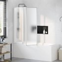 KABINA PRYSZNICOWA ŚCIENNA PARAWAN 3 SKŁADANE PANELE 141X132CM