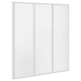 Kabina prysznicowa ścienna, parawan 3 składane panele 141x132 cm