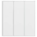 KABINA PRYSZNICOWA ŚCIENNA PARAWAN 3 SKŁADANE PANELE 141X132CM