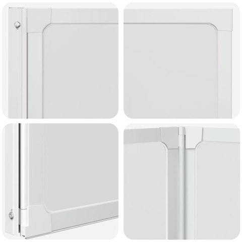 KABINA PRYSZNICOWA ŚCIENNA PARAWAN 3 SKŁADANE PANELE 141X132CM
