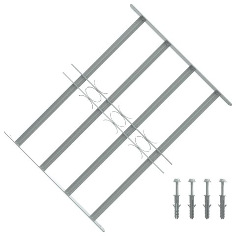 Krata bezpieczeństwa na okno z regulacją 500-650 mm 4 metalowe pręty