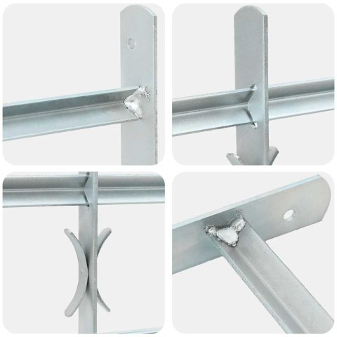 Krata bezpieczeństwa na okno z regulacją 500-650 mm 4 metalowe pręty