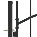 VidaXL Brama ogrodowa Woerden, stal, 1x1,25 m, czarna