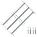 VidaXL Krata na okno z regulacją, 500-650 mm, 3 metalowe pręty