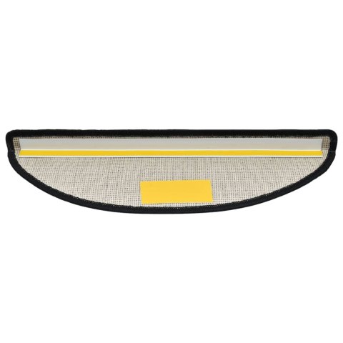 VidaXL Maty na schody 15 szt. 56x17x3 cm Antracyt Półokrągłe