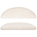 VidaXL Maty na schody 15 szt. 56x17x3 cm Białe półokrągłe