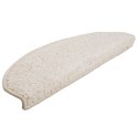 VidaXL Maty na schody 15 szt. 65x21x4 cm Białe półokrągłe duże