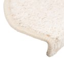 VidaXL Maty na schody 15 szt. 65x21x4 cm Białe półokrągłe duże