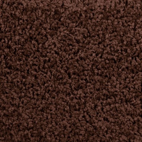VidaXL Maty na schody 15 szt. 65x21x4 cm Brązowe półokrągłe duże