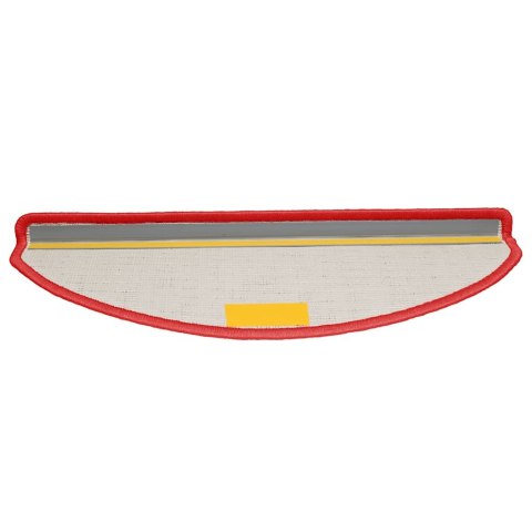 VidaXL Maty na schody 15 szt. 65x21x4 cm Czerwone półokrągłe duże
