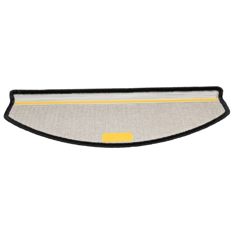VidaXL Maty na schody 15 szt. 65x24x4 cm Antracytowe półokrągłe duże