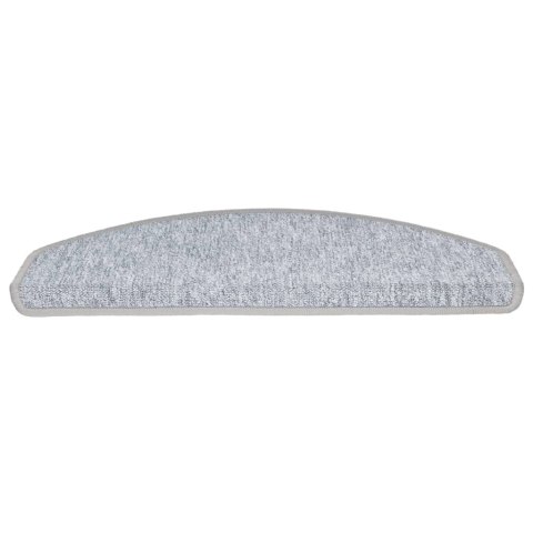VidaXL Nakładki na schody, 15 szt., 65 x 24 x 4 cm, jasnoszare