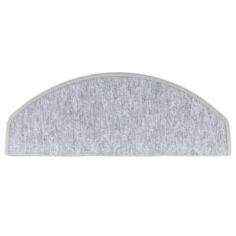VidaXL Nakładki na schody, 15 szt., 65 x 24 x 4 cm, jasnoszare
