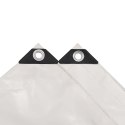 VidaXL Plandeka 650 g/m², 5 x 6 m, biała
