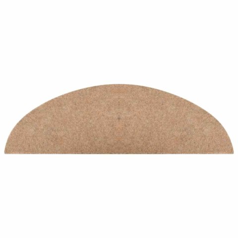 SAMOPRZYLEPNE NAKŁADKI NA SCHODY 15 SZT. 56X17X3CM BEŻOWE