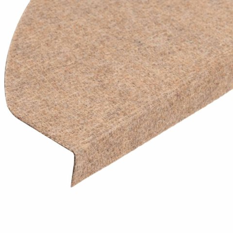 SAMOPRZYLEPNE NAKŁADKI NA SCHODY 15 SZT. 65X22,5X3,5CM BEŻOWE