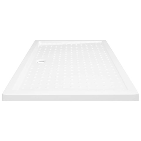 VidaXL Brodzik prysznicowy z wypustkami, biały, 80x120x4 cm, ABS