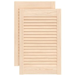 VidaXL Drzwi żaluzjowe do szafki, 2 szt., 61,5x39,4 cm, drewno sosnowe