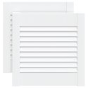 VidaXL Drzwi żaluzjowe do szafki, 2 szt., białe, 39,5x39,4 cm, sosnowe