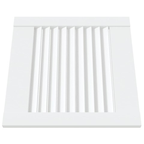 VidaXL Drzwi żaluzjowe do szafki, 2 szt., białe, 39,5x39,4 cm, sosnowe