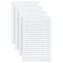 VidaXL Drzwi żaluzjowe do szafki, 4 szt., białe, 61,5x39,4 cm, sosnowe