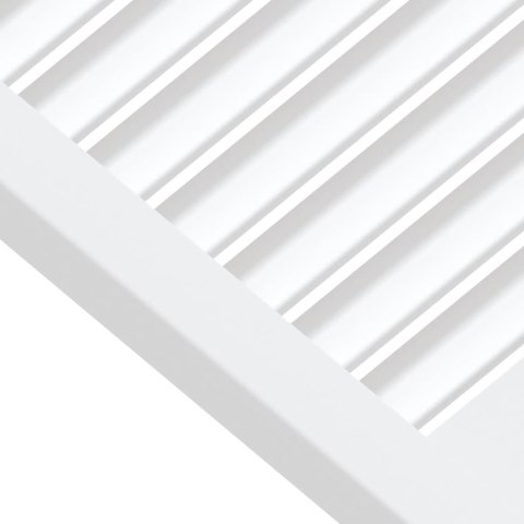VidaXL Drzwi żaluzjowe do szafki, 4 szt., białe, 61,5x39,4 cm, sosnowe