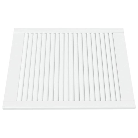 VidaXL Drzwi żaluzjowe do szafki, 4 szt., białe, 69x59,4 cm, sosnowe