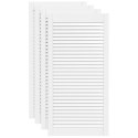 VidaXL Drzwi żaluzjowe do szafki, 4 szt., białe, 99,3x49,4 cm, sosnowe