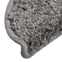 VidaXL Maty na schody 10 szt. 56x17x3 cm Szare półokrągłe