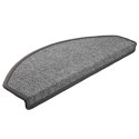 VidaXL Maty na schody 10 szt. 65x24x4 cm Ciemnoszare Półokrągłe Duże