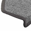 VidaXL Maty na schody 10 szt. 65x24x4 cm Ciemnoszare Półokrągłe Duże