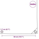 PLANDEKA PŁACHTA 650 G/M² 4X6M