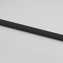 VidaXL Drzwi przesuwne, czarne, 90x205 cm, szkło hartowane, aluminium