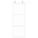DRZWI PRZESUWNE ZŁOTE 76X205CM SZKŁO HARTOWANE I ALUMINIUM