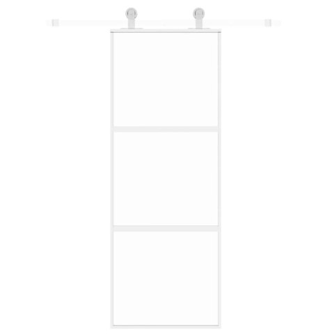 DRZWI PRZESUWNE ZŁOTE 76X205CM SZKŁO HARTOWANE I ALUMINIUM